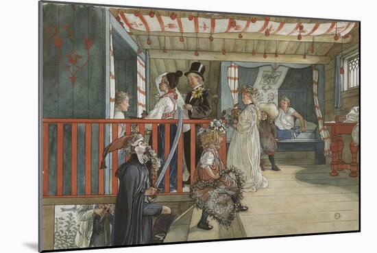A Day of Celebration, from 'A Home' series, c.1895-Carl Larsson-Mounted Giclee Print