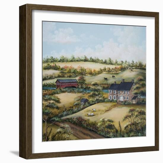 A day on the farm-Barbara Jeffords-Framed Art Print