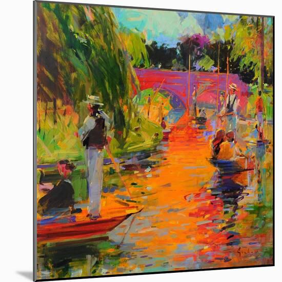 A Day on the River Cam-Peter Graham-Mounted Giclee Print