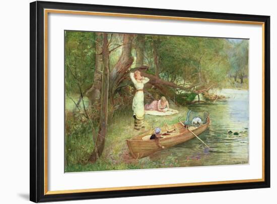 A Day on the River-John Parker-Framed Giclee Print