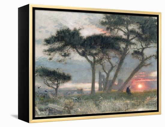 A Day's End: "It Might Have Been"-Albert Goodwin-Framed Premier Image Canvas