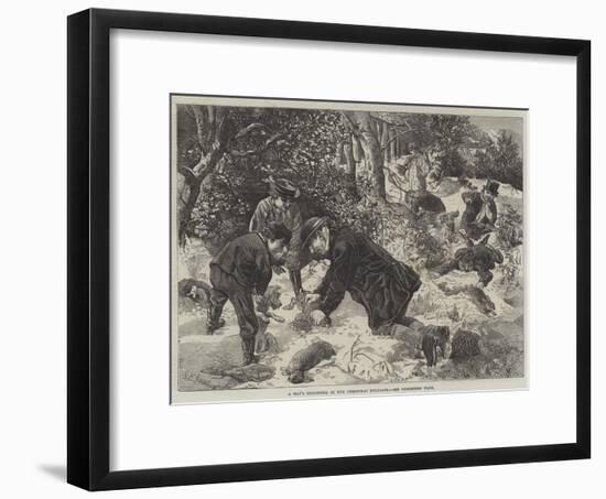 A Day's Ferreting in the Christmas Holidays-George Bouverie Goddard-Framed Giclee Print