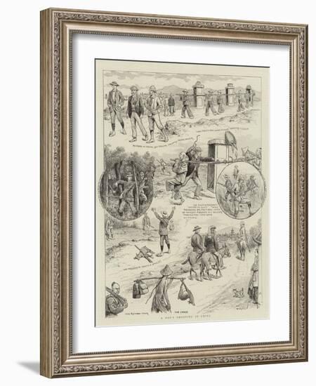 A Day's Shooting in China-William Ralston-Framed Giclee Print