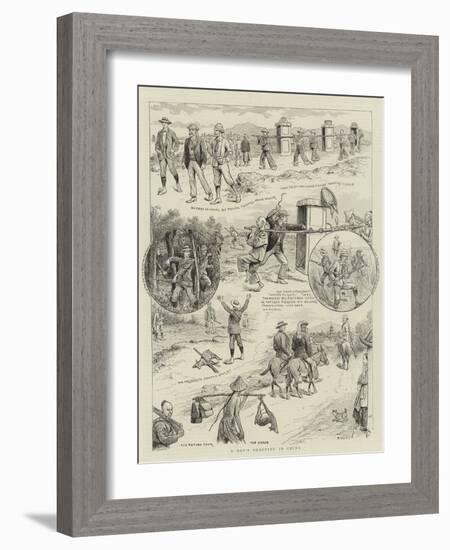 A Day's Shooting in China-William Ralston-Framed Giclee Print