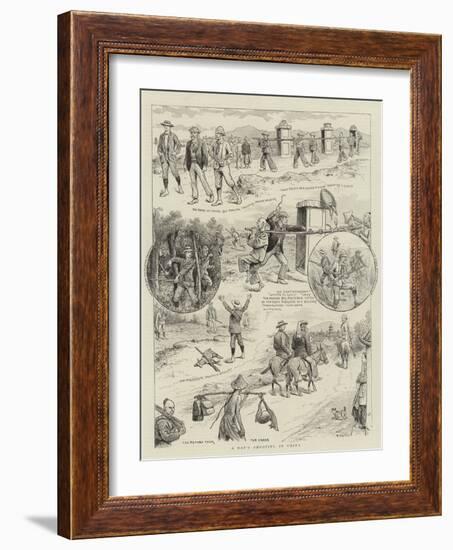 A Day's Shooting in China-William Ralston-Framed Giclee Print