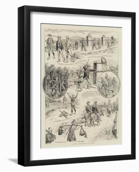 A Day's Shooting in China-William Ralston-Framed Giclee Print