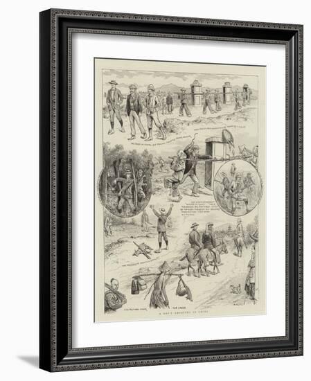 A Day's Shooting in China-William Ralston-Framed Giclee Print