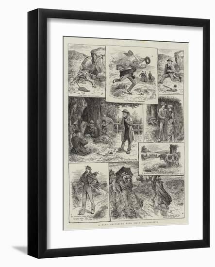 A Day's Sketching with Field Naturalists-null-Framed Giclee Print