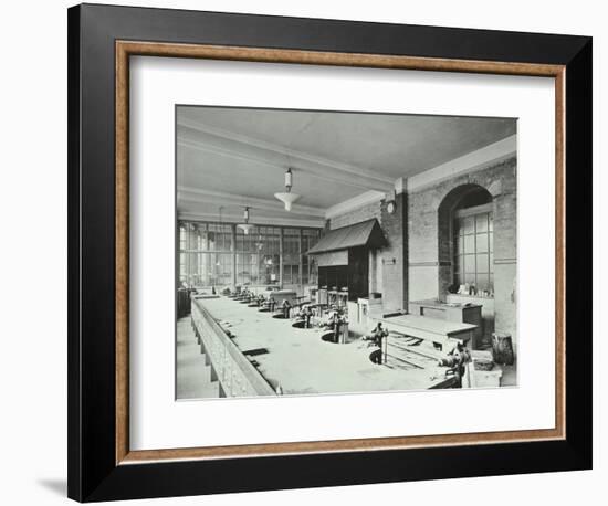 A Day Technical Class for Boys at the Central School of Arts and Crafts, Camden, London, 1911-null-Framed Photographic Print