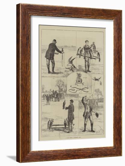 A Day with a Hawking Club-null-Framed Giclee Print