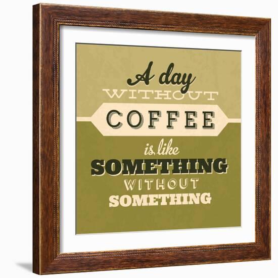 A Day Without Coffee 1-Lorand Okos-Framed Art Print