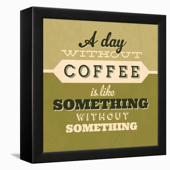 A Day Without Coffee 1-Lorand Okos-Framed Stretched Canvas