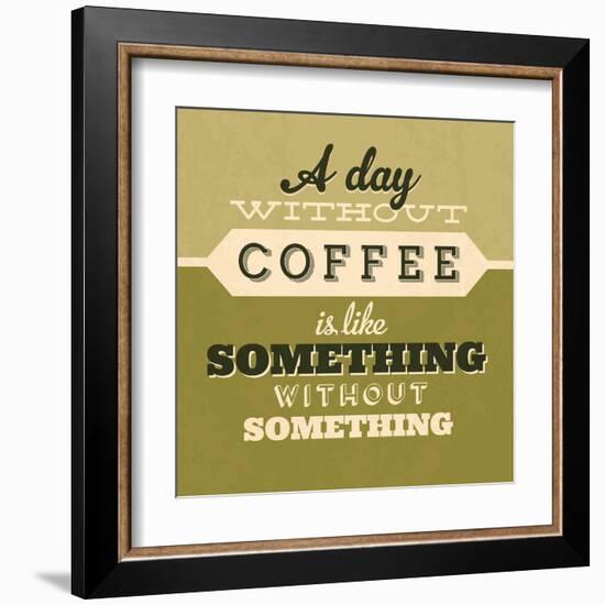 A Day Without Coffee 1-Lorand Okos-Framed Art Print