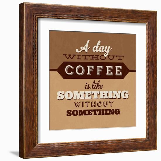 A Day Without Coffee-Lorand Okos-Framed Art Print