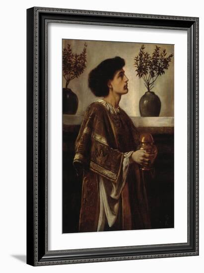 A Deacon, 1863 (Oil on Canvas)-Simeon Solomon-Framed Giclee Print