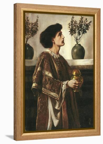 A Deacon. Eine Diakonin. 1863-Simeon Solomon-Framed Premier Image Canvas