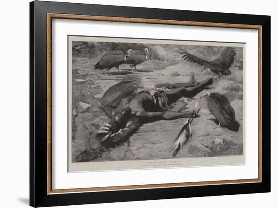 A Dead Angoni Warrior-Harry Hamilton Johnston-Framed Giclee Print