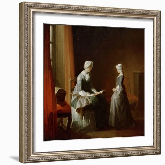 A Decent Education-Jean-Baptiste Simeon Chardin-Framed Giclee Print