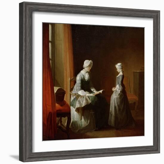 A Decent Education-Jean-Baptiste Simeon Chardin-Framed Giclee Print