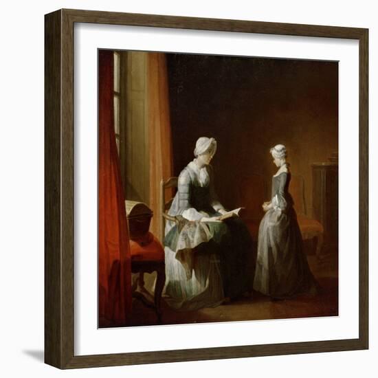 A Decent Education-Jean-Baptiste Simeon Chardin-Framed Giclee Print