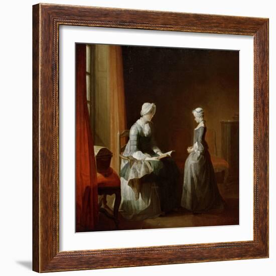 A Decent Education-Jean-Baptiste Simeon Chardin-Framed Giclee Print