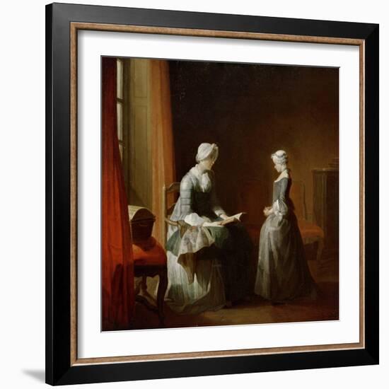 A Decent Education-Jean-Baptiste Simeon Chardin-Framed Giclee Print