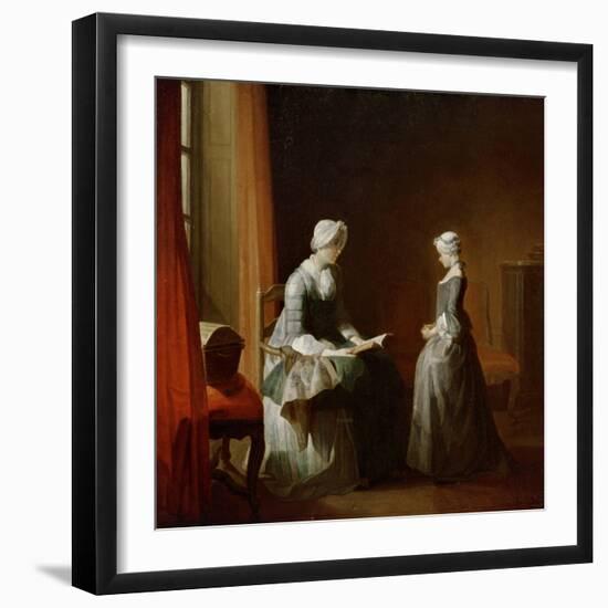 A Decent Education-Jean-Baptiste Simeon Chardin-Framed Giclee Print