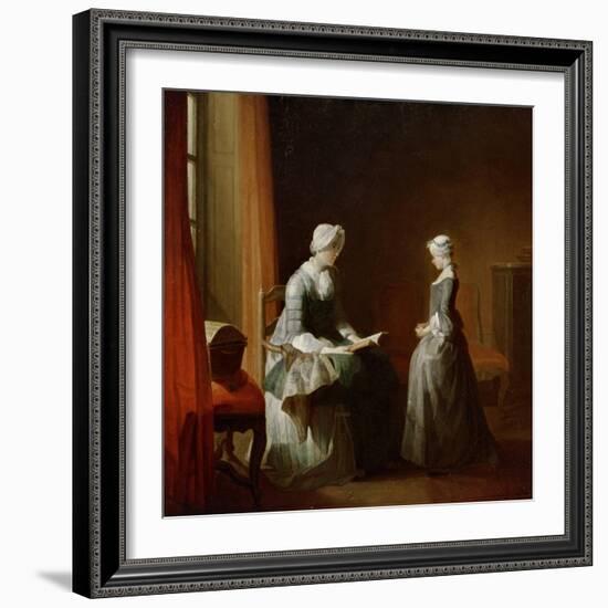 A Decent Education-Jean-Baptiste Simeon Chardin-Framed Giclee Print