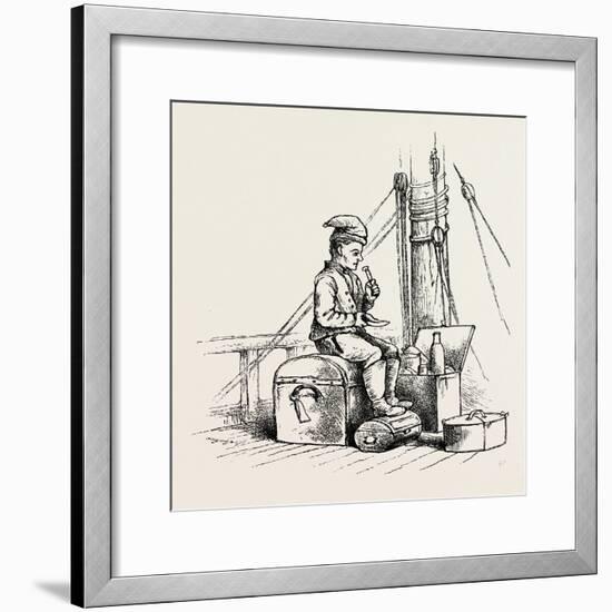 A Deck Passenger-null-Framed Giclee Print