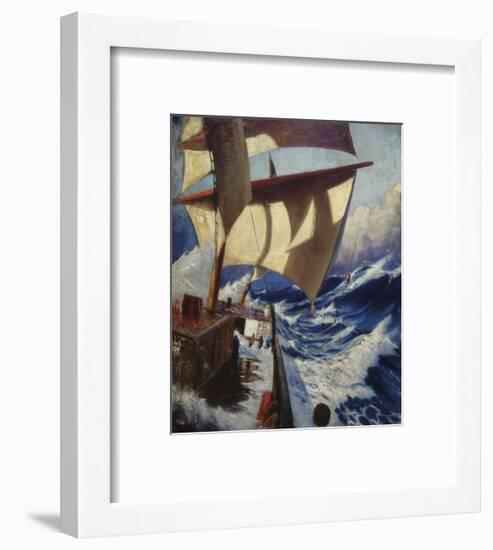 A Deck Scene-Herbert Barnard John Everett-Framed Premium Giclee Print