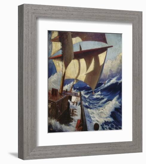 A Deck Scene-Herbert Barnard John Everett-Framed Premium Giclee Print