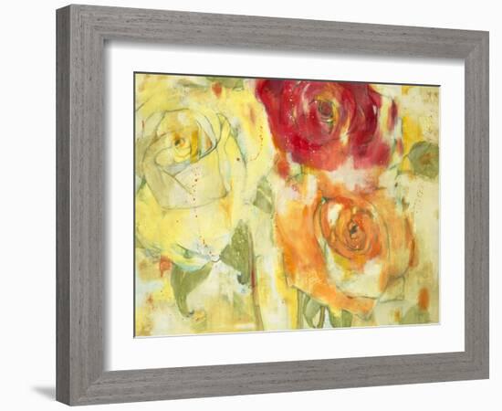 A Deep Rose-Jill Martin-Framed Art Print