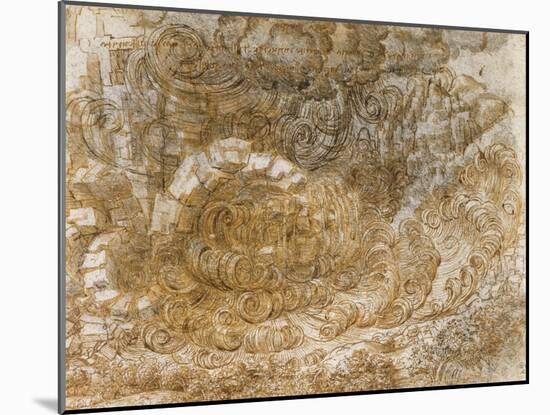 A Deluge by Leonardo Da Vinci-Leonardo Da Vinci-Mounted Giclee Print