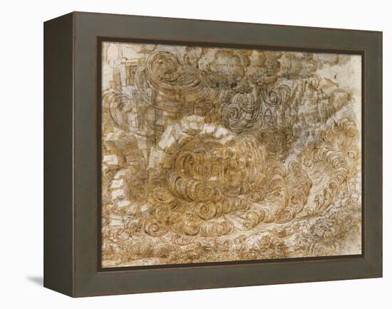 A Deluge by Leonardo Da Vinci-Leonardo Da Vinci-Framed Premier Image Canvas