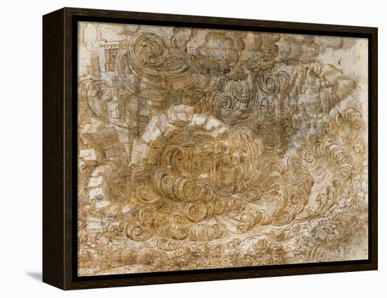 A Deluge by Leonardo Da Vinci-Leonardo Da Vinci-Framed Premier Image Canvas