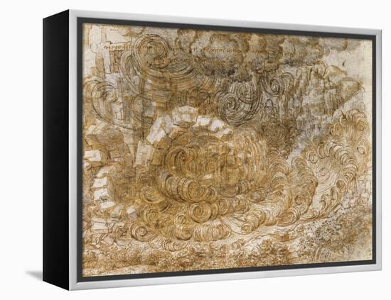 A Deluge by Leonardo Da Vinci-Leonardo Da Vinci-Framed Premier Image Canvas