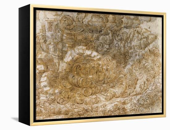 A Deluge by Leonardo Da Vinci-Leonardo Da Vinci-Framed Premier Image Canvas