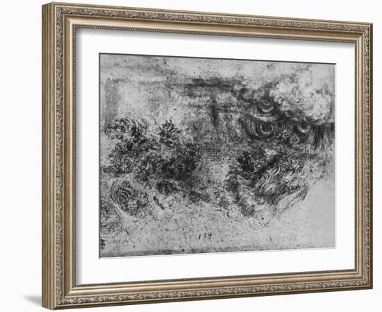 'A Deluge', c1480 (1945)-Leonardo Da Vinci-Framed Giclee Print