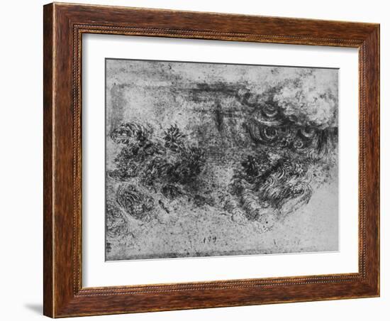 'A Deluge', c1480 (1945)-Leonardo Da Vinci-Framed Giclee Print