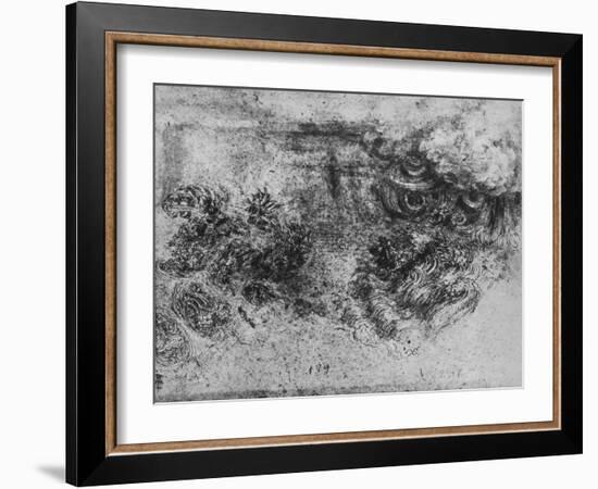 'A Deluge', c1480 (1945)-Leonardo Da Vinci-Framed Giclee Print