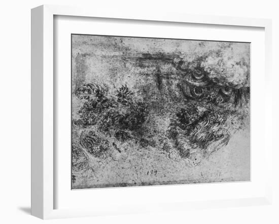 'A Deluge', c1480 (1945)-Leonardo Da Vinci-Framed Giclee Print