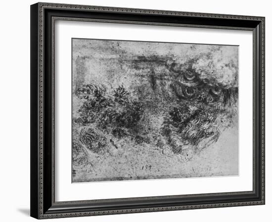 'A Deluge', c1480 (1945)-Leonardo Da Vinci-Framed Giclee Print