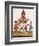 A Depiction of King Ravana with a Rakshasa or Demon to His Left and Sita to His Right, from…-null-Framed Giclee Print