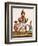 A Depiction of King Ravana with a Rakshasa or Demon to His Left and Sita to His Right, from…-null-Framed Giclee Print