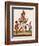 A Depiction of King Ravana with a Rakshasa or Demon to His Left and Sita to His Right, from…-null-Framed Giclee Print