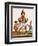 A Depiction of King Ravana with a Rakshasa or Demon to His Left and Sita to His Right, from…-null-Framed Giclee Print