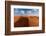 A desert landscape of wind sculpted and rippled sand dunes. Wahiba Sands, Oman.-Sergio Pitamitz-Framed Photographic Print