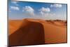 A desert landscape of wind sculpted and rippled sand dunes. Wahiba Sands, Oman.-Sergio Pitamitz-Mounted Photographic Print