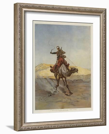 A Despatch-Bearer Egyptian Camel Corps-Lady Butler-Framed Giclee Print