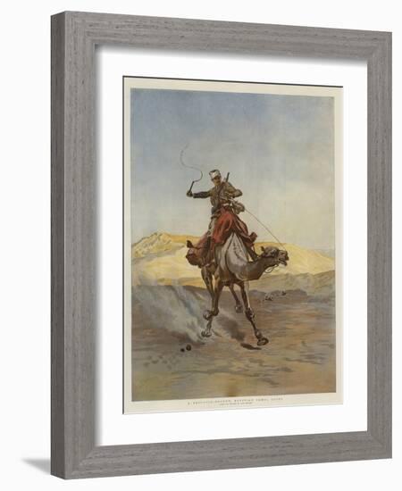 A Despatch-Bearer Egyptian Camel Corps-Lady Butler-Framed Giclee Print